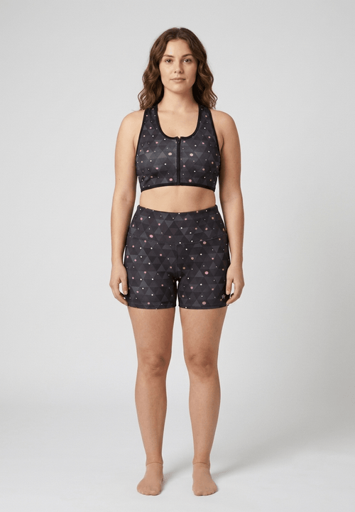 Conjunto Deportivo Geométrico - Puntos Rosa - Reflejo de luna