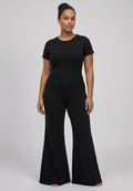 Licra Jumpsuit Negro Espalda Abierta - Reflejo de luna